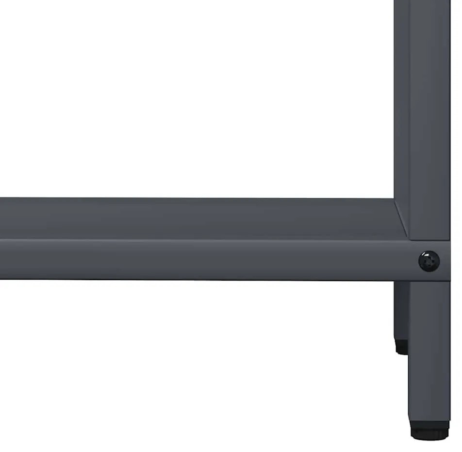 vidaXL antracitszürke hidegen hengerelt acél tűzifatároló 60x25x60 cm