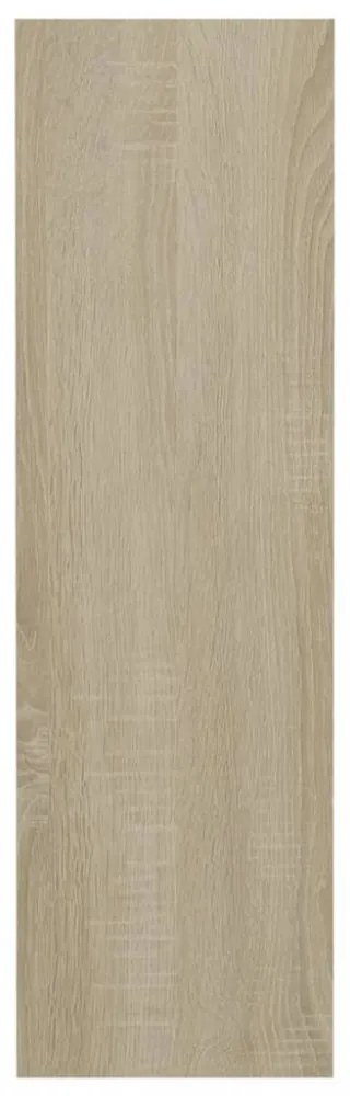 2 db sonoma-tölgyszínű fali cipősszekrény 80 x 18 x 60 cm