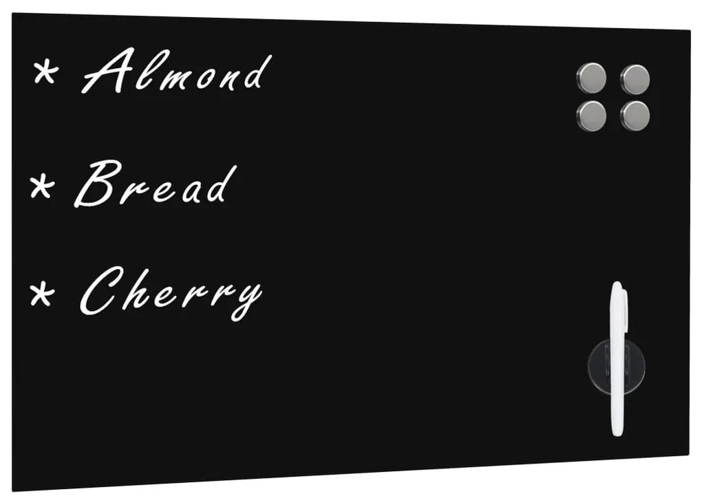 vidaXL falra szerelhető mágneses üvegtábla 50 x 30 cm