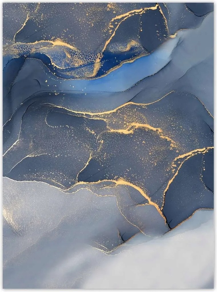 Poszterek 100x135 Kék márvány