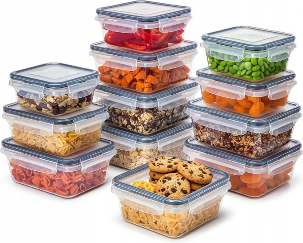 Ételtároló Doboz Szett Uzsonnás Doboz 12 Db-os Uzsonnás Doboz