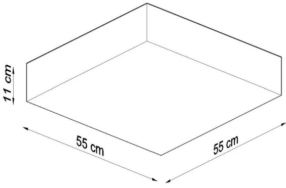 Mennyezeti lámpa HORUS 4xE27/60W/230V fehér