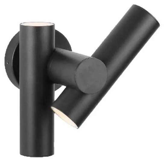 LED kültéri fali spotlámpa 2xLED/3W/230V 4000K IP44 fekete