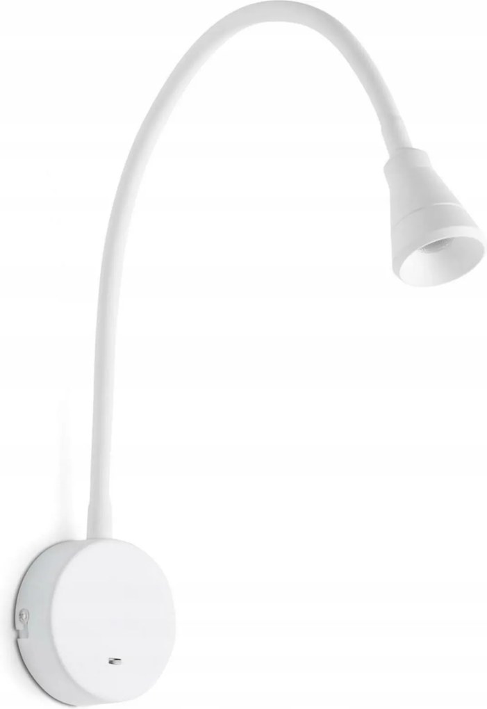 Faro Bel fali olvasólámpa, fehér, Led 6W, flexibilis kar, 3000K