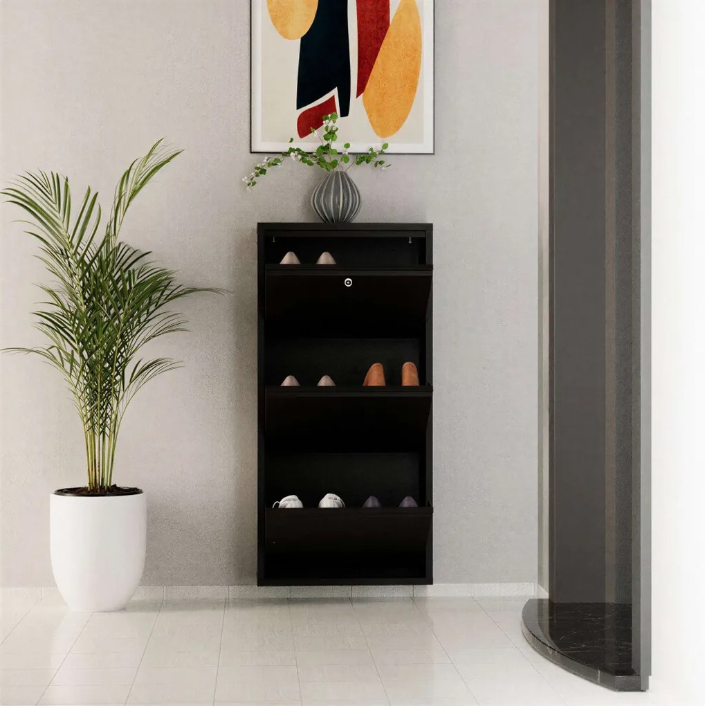 Locking 3 Piece Metal - Black