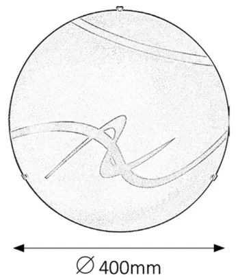 Rabalux 1819 - Mennyezeti lámpa SOLEY 2xE27/60W/230V