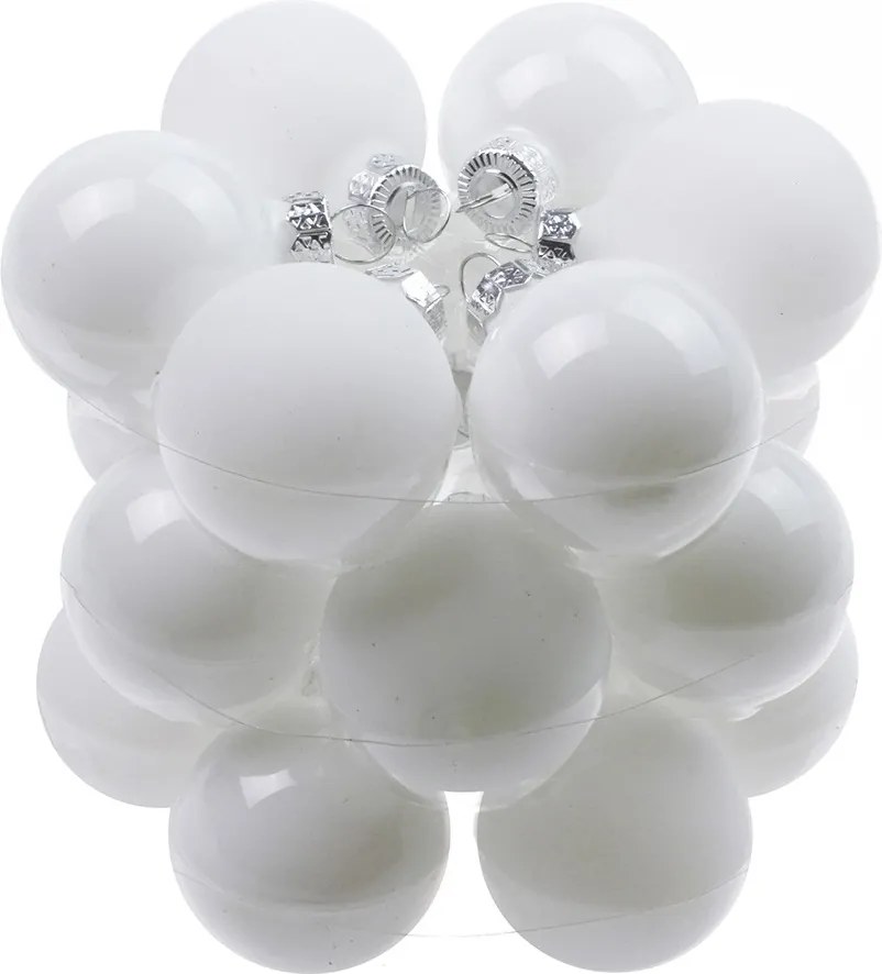 Üveg Bombák Üveg Bomba 4cm 18db Fehér