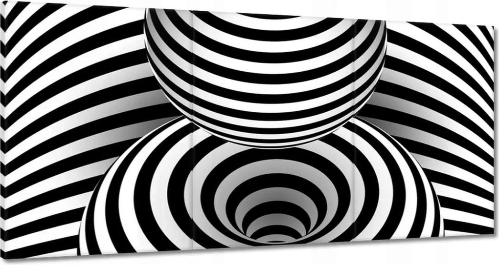 Festmények 180x90 Absztrakt fekete-fehér