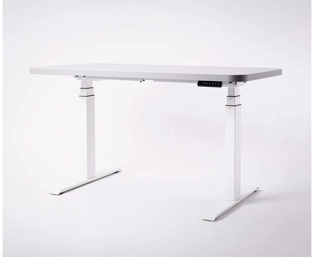 THE DESK szürke elektromos állítható magasságú íróasztal 70x140cm