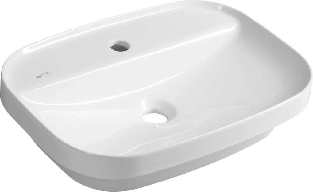 Isvea Isvea, INFINITY kerámia mosogató, 55x40cm, fehér, 10NF50055