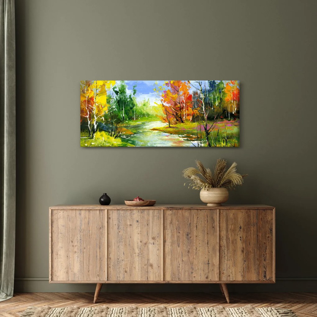 Kép - Tájfestés (120x50 cm)