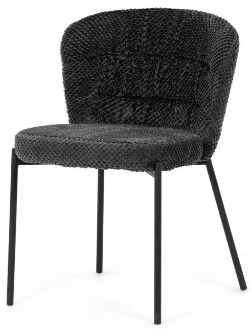 Étkezőszék szürke bouclé szövettel. CT-W1077 GREY2