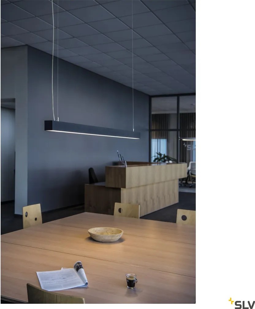 SLV 1001309 Q-LINE Modern Led Függesztett Lámpa Fekete LED IP20
