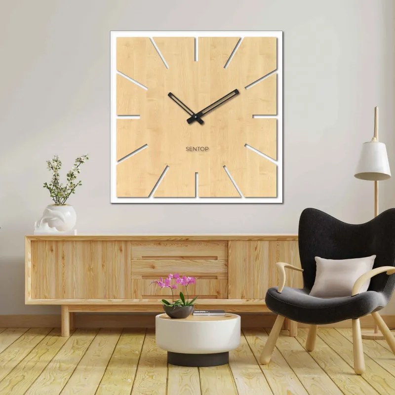 HDF JUHAR fából készült falióra - 50 x 50 cm-ig | HDFK022