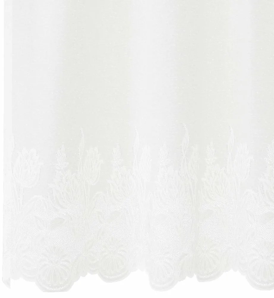 Függönyök függönyökkel Fehér 500x100cm Poliészter