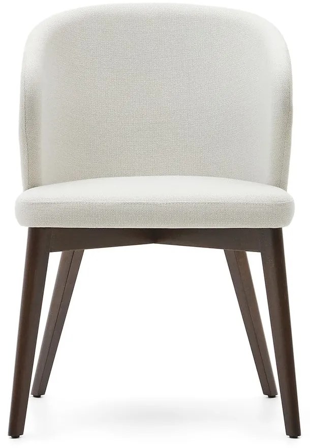 Krémszínű kárpitozott étkezőfotel Darice – Kave Home