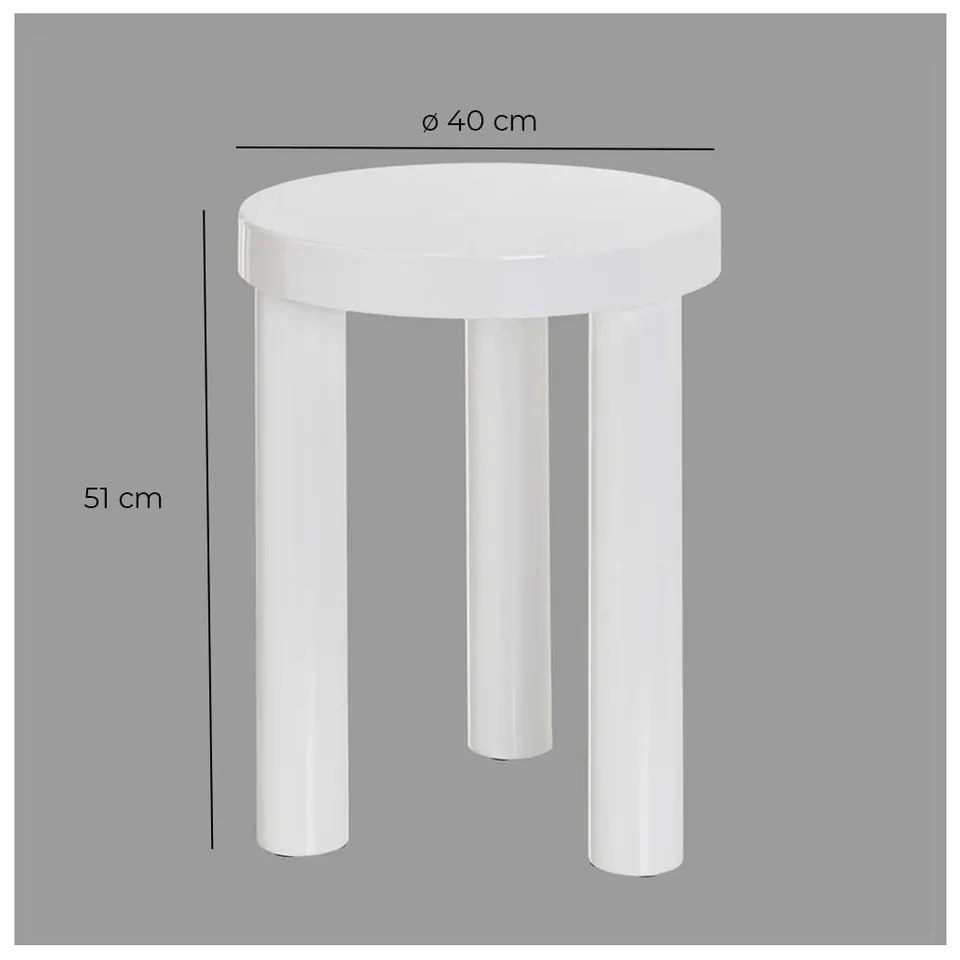 Kerek tárolóasztal ø 40 cm Dórica – Casa Selección