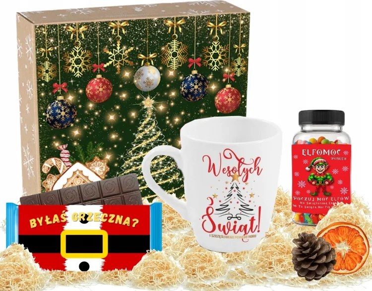 Mikulás Karácsonyi Ajándék Szett Neki Női Bögre Édesség