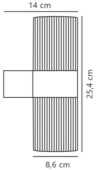Nordlux - Kültéri fali lámpa KYKLOP 2xGU10/25W/230V IP54 fekete