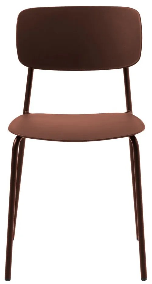 Terrakotta színű étkezőszék szett 2 db-os Kirkland – Unique Furniture