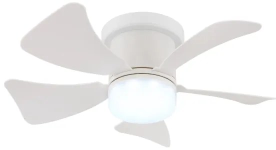 Globo 03609W - HINES dimmelhető LED mennyezeti ventilátor LED/10W/230V + távirányító fehér