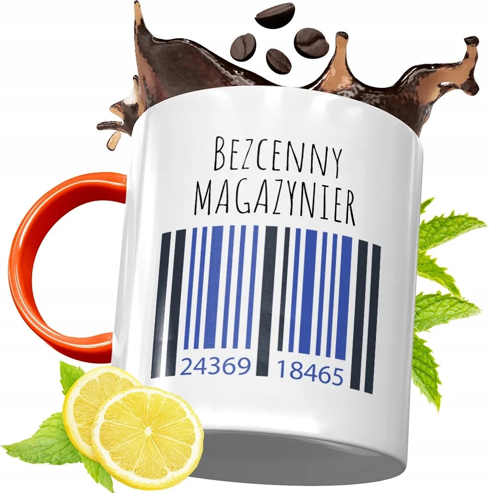 Narancssárga Bögre Raktárosnak Ajándék fényképes nyomattal