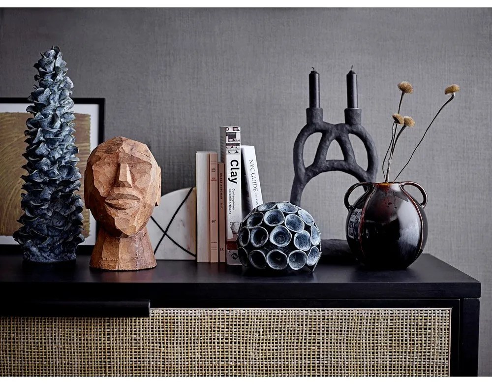 Ramina fekete gyertyatartó, magasság 29 cm - Bloomingville