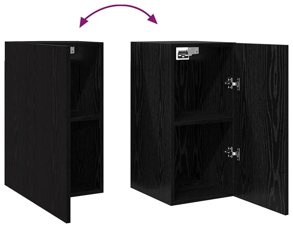 TV szekrény garnitúra 7 pcs Musta tammi 30.5 x 30 x 60 cm