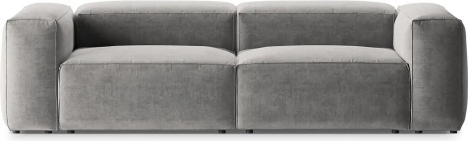 Világosszürke kanapé 264 cm Bergamo – Cosmopolitan Design