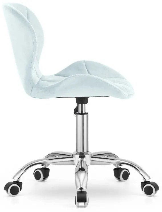 Dolgozószobai szett íróasztal TAYLOR 80x50 cm sonoma tölgy + irodai szék AVOLA VELVET világoskék