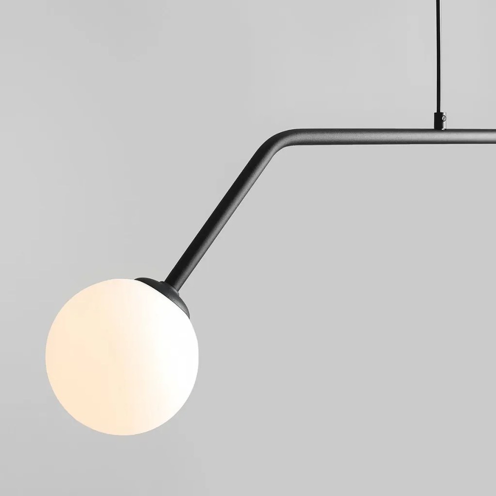 ALDEX 1064H1 PURE Többágú Függesztett Lámpa Fehér, Fekete E14 IP20