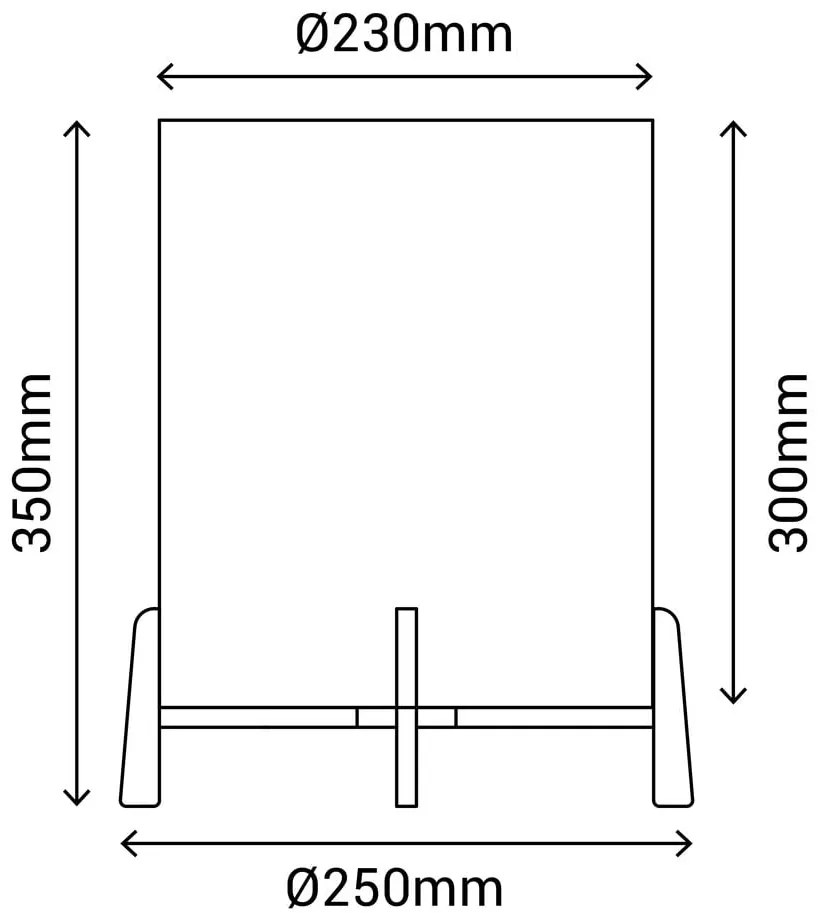 Wala rattan asztali lámpa, magasság 35 cm - SULION