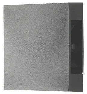 Brilagi - QUADRAY LED/4W/230V kültéri fali lámpatest, antracit, IP65