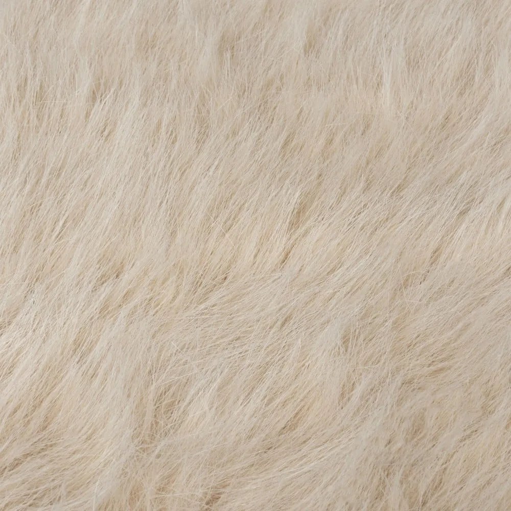 Krémszínű szintetikus szőrme szőnyeg 80x150 cm Waffle Faux Fur – Flair Rugs
