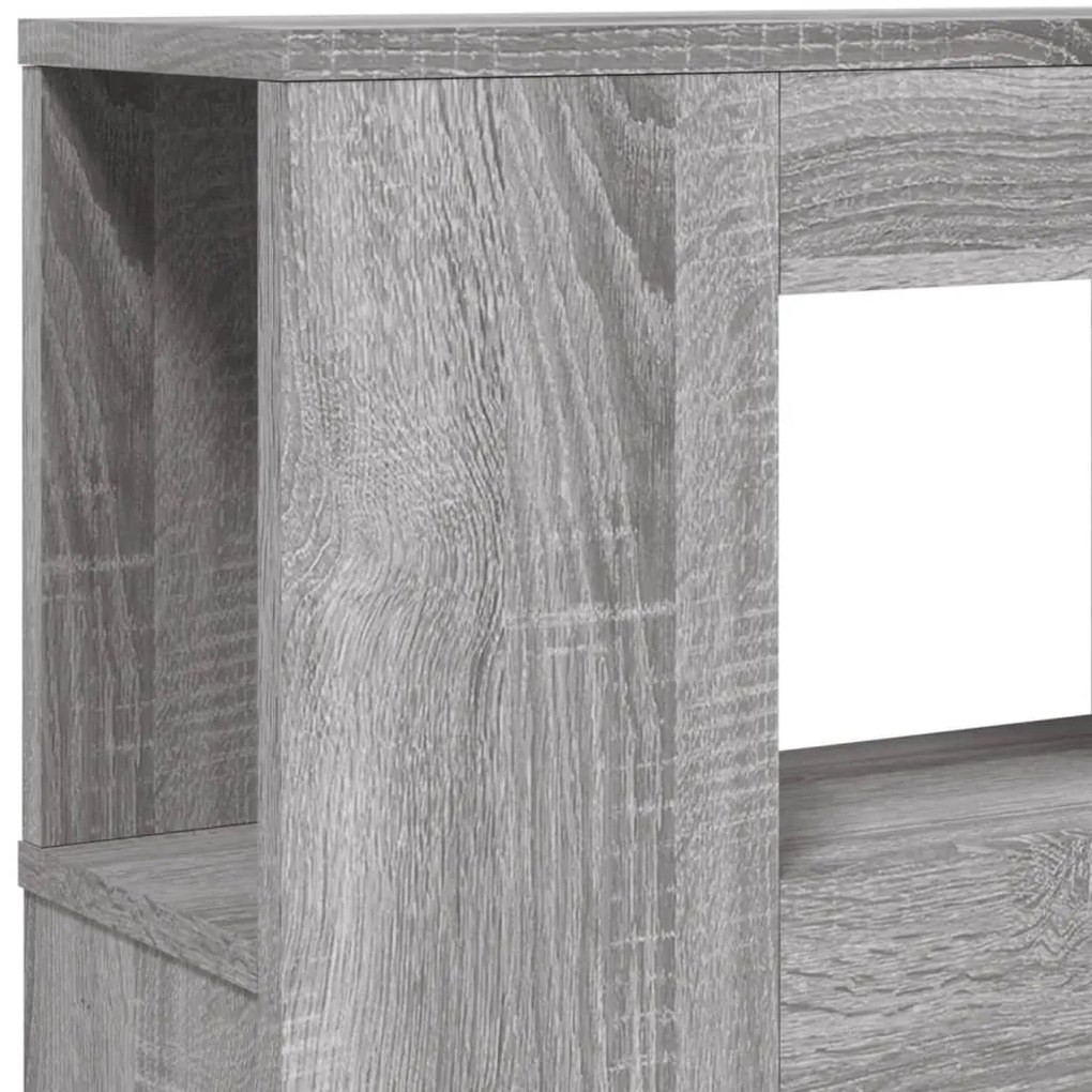 szürke sonoma szerelt fa LED-es fejtámla 220 x 18,5 x 103,5 cm