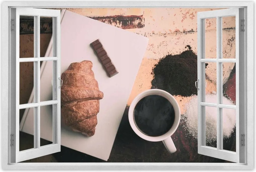 Poszterek 90x60 Reggeli croissant