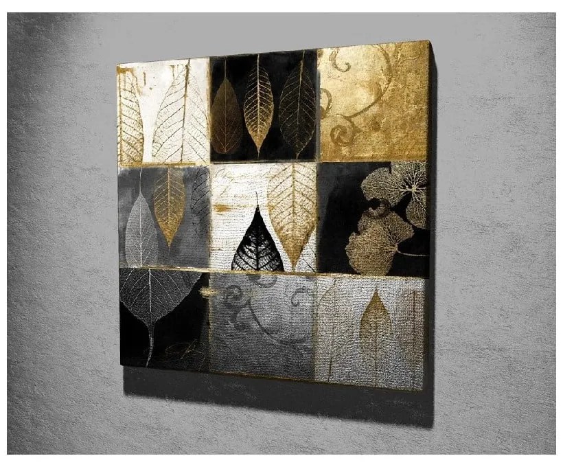 Golden Leaves vászonkép, 45 x 45 cm