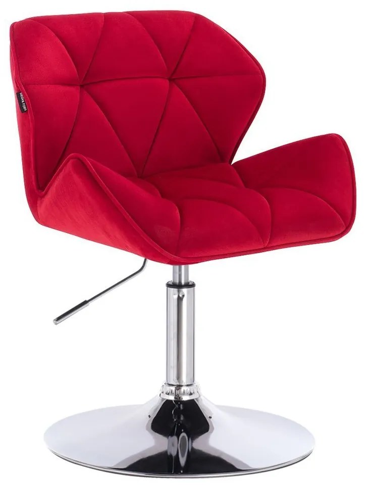 HR111N Vörös modern velúr szék