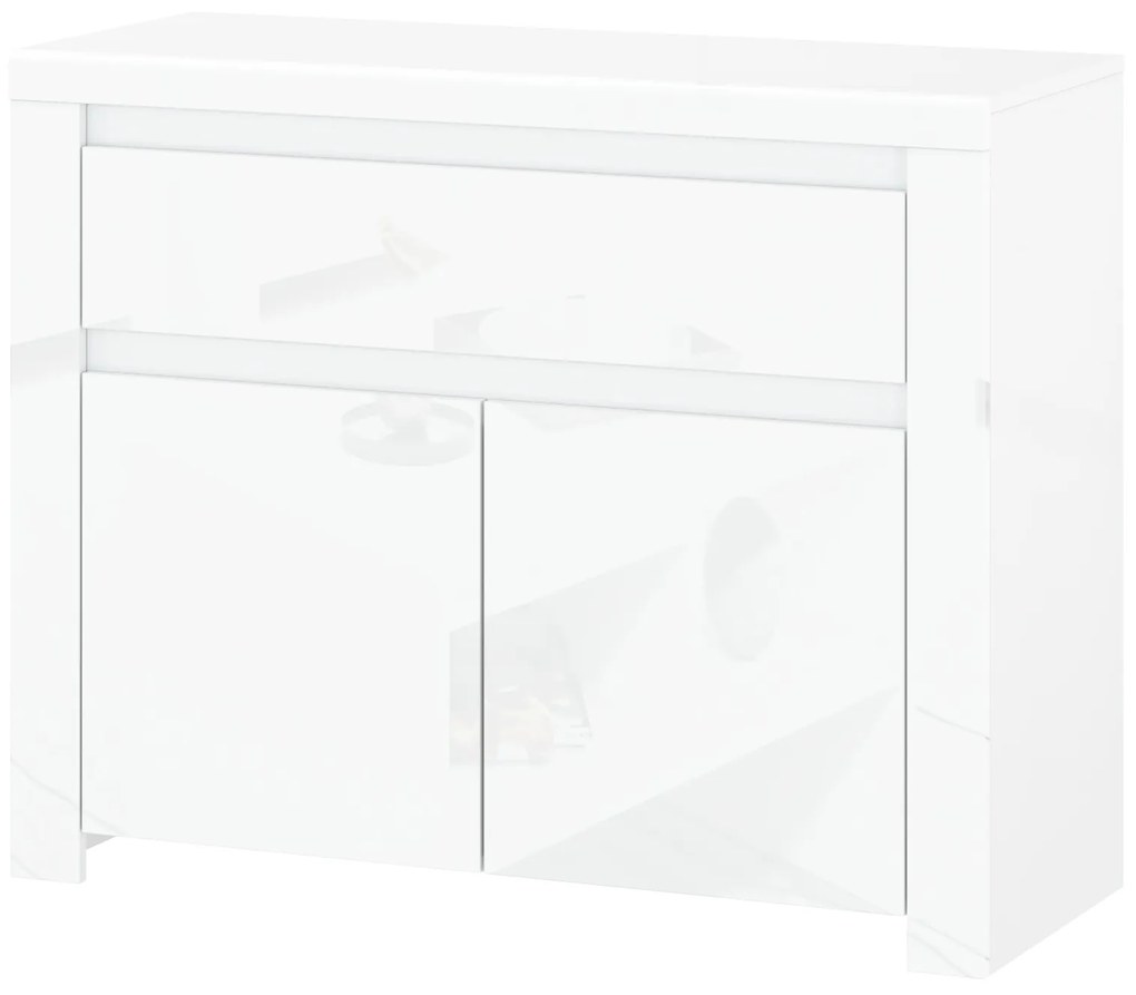 Komód Leona 2D1S (fényes fehér). 1053000