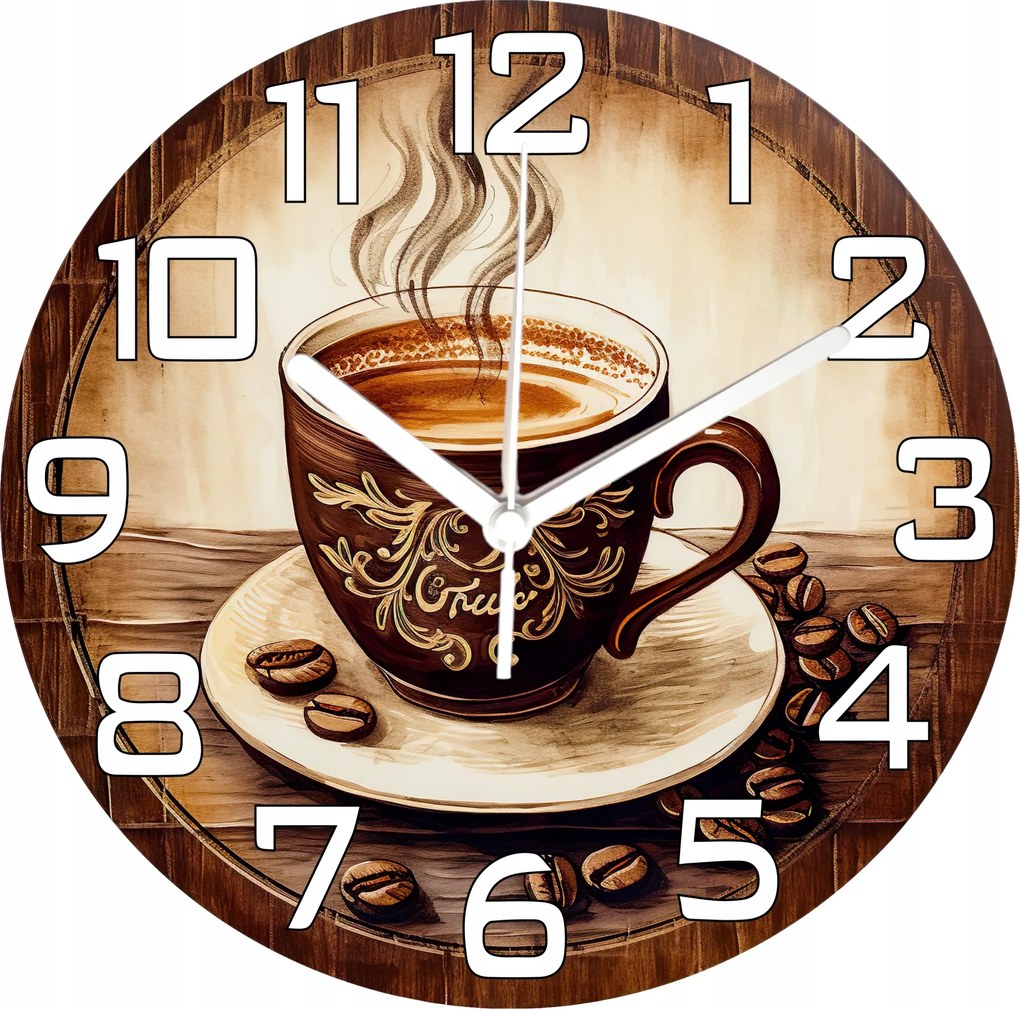 Falióra Kávéscsésze Motívum Ideális Nappaliba és Konyhába 35cm