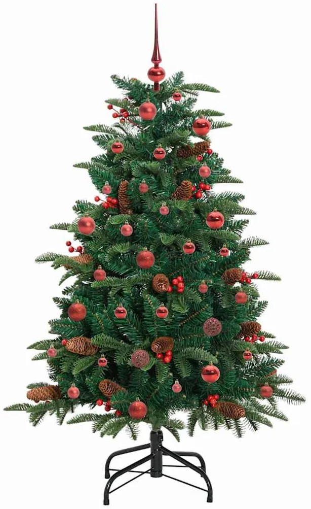 Mű karácsonyfa 150 LED-del Zöld 150 cm PVC és Fém és Műanyag