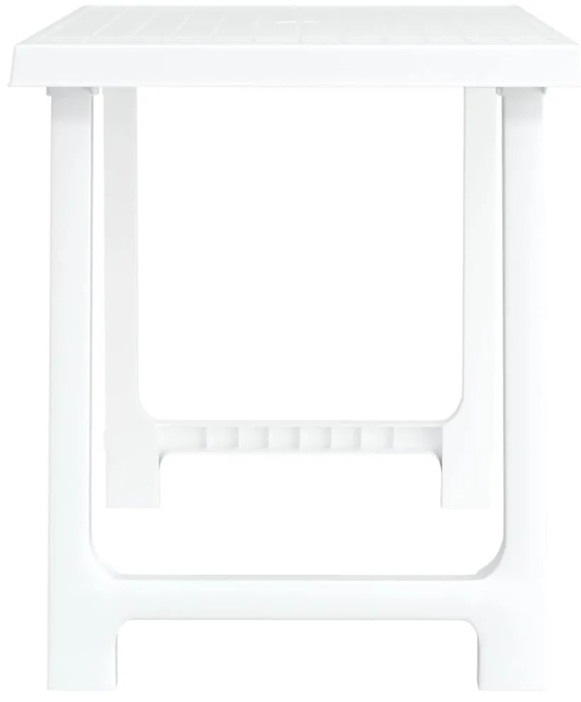fehér fa hatású PP kempingasztal 79x56x64 cm