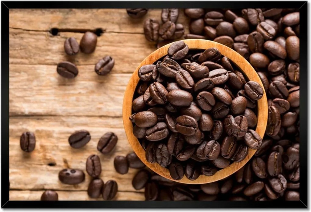 Poszterek keretben 60x40 Kávébab Kávé