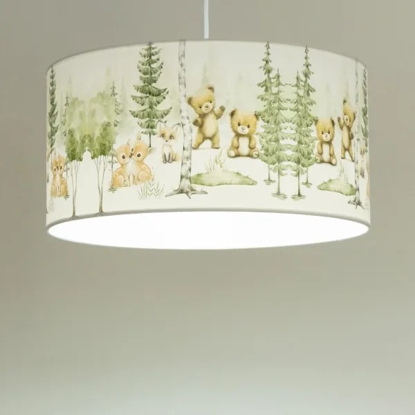 Gyerekszobai csillár KIDS ROOM 1xE27/60W/230V átm. 40 cm, állatkás