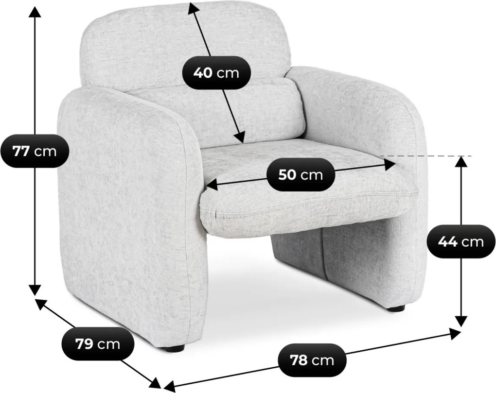 TOGO pihenőfotel, szürke