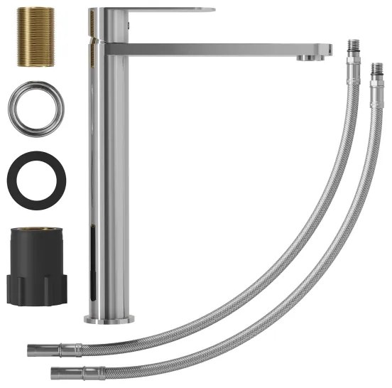 BATH DELUXE 28-027-02-83-02 - Mosdócsap TARNBY 27,3 cm króm