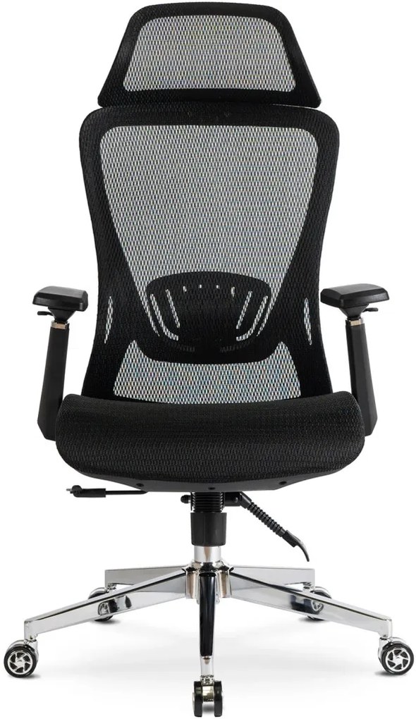 Fotel Obrotowy LITOS Ergonomiczny Czarny