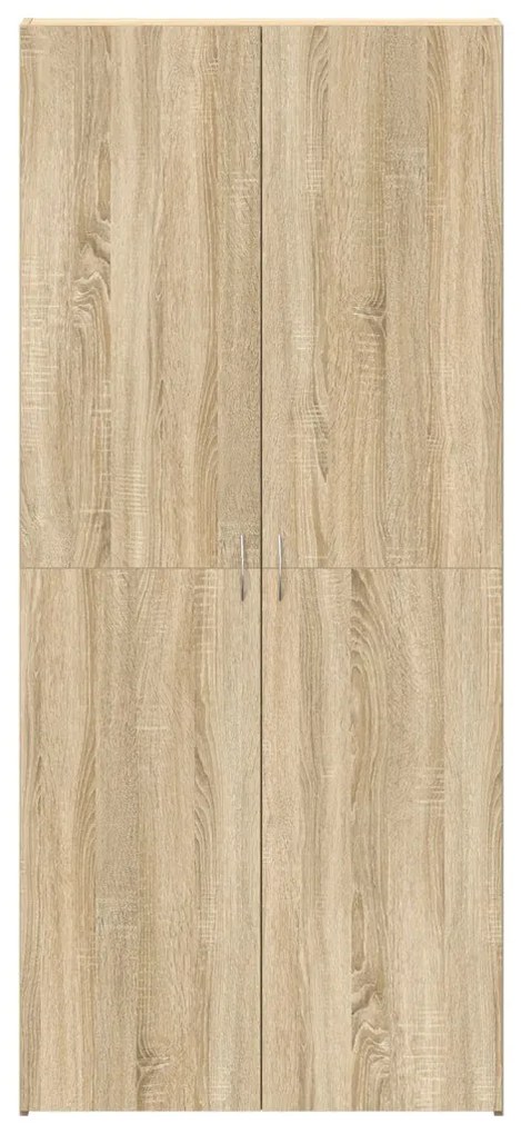 Cipőtartó Sonoma tölgy 80x35,5x180 cm Műgyanta