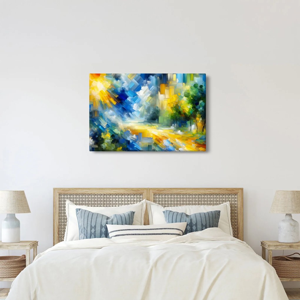 Kép - Absztrakt napos nap (90x60 cm)