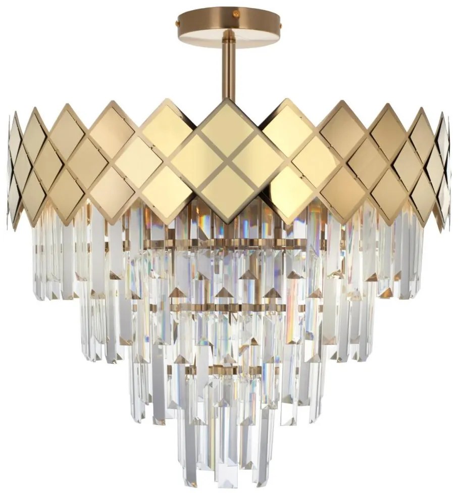 Csillár rúdon CARISMA 9xE14/40W/230V arany